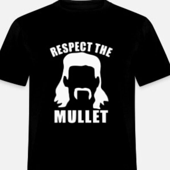 Respect The Mullet T-Shirt - Picture 1 of 1